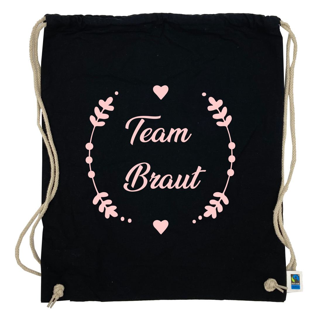 Jutebeutel mit Spruch "Team Braut"