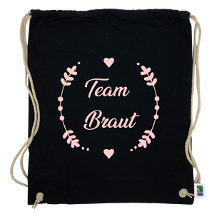 Jutebeutel mit Spruch "Team Braut"