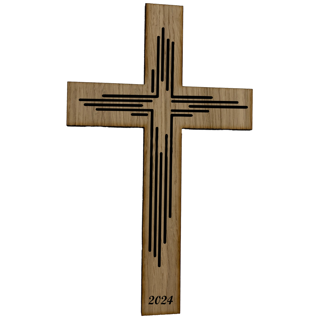 Palmstock Kreuz "Eiche" mit Jahr