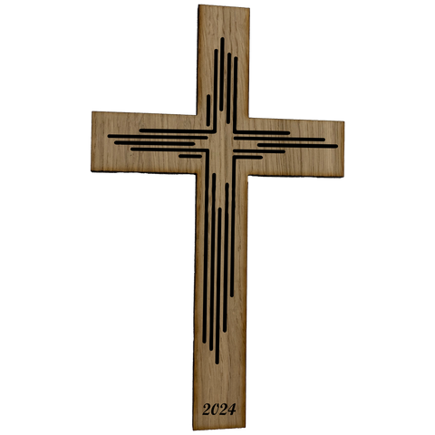 Palmstock Kreuz "Eiche" mit Jahr