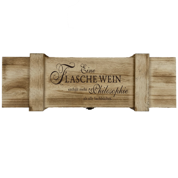 Weinkiste mit Spruch Holz